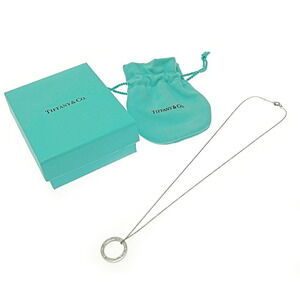 TIFFANY Co Silver Open Circle Necklace